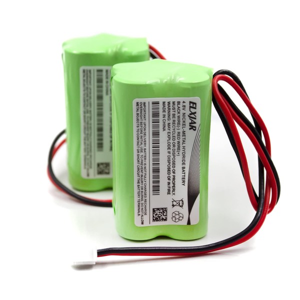 YUTSUJO (2-Pack) 4.8V AA1800mAh NI-MH Battery Pack Replacement for OSI