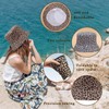 QSZHSL Pack of 2 Leopard Print Bucket Hats, Reversible Bucket