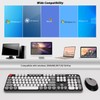Wireless Keyboard and Mouse, KOOTOP Cute Keyboard and Mouse, 2.4G