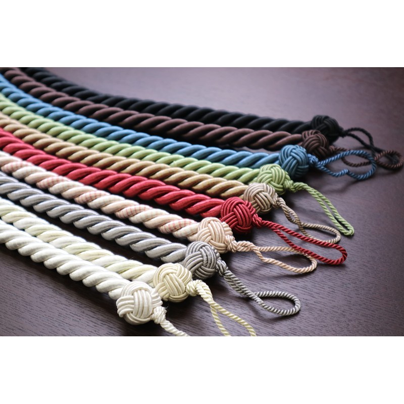 INTERIX CTB2104BLU Curtain Tieback, Fashionable, Rope Tassel, Blue