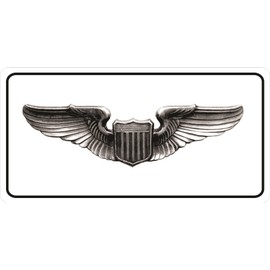U.S. Air Force Pilot Wings Photo License Plate