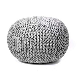 nuLOOM Ling Round Knit Ottoman Pouf