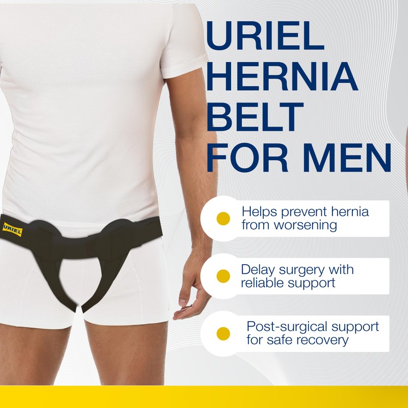 URIEL Double Sided Hernia Belts for Men - Inguinal Hernia