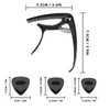 Guitar Capo-for Acoustic and Electric Guitars(with Pick Holder and 4Picks)