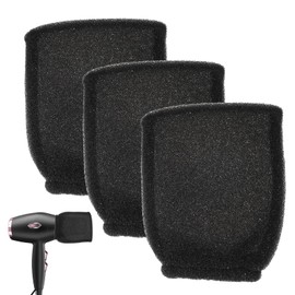 3 PCS Hot Sock Diffuser for Hair Dryer,Universal Diffuser Hair Dryer Attachment,Portable Soft Curly Hair Diffuser Cap,Suitable for Family Travel Hotel Hairdressing (Black)