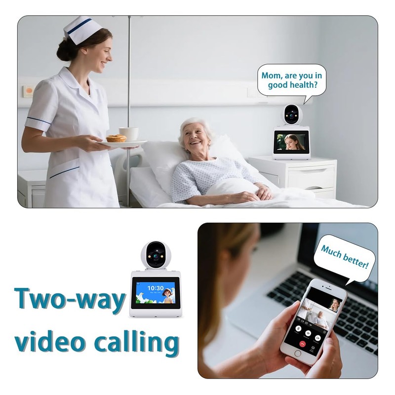 CIAJIE Two Way Video Camera,Indoor Home Security Cameras Pet Dog
