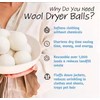 Dryer balls - efficient and environmentally friendly drying; dryer balls