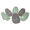 ECR4Kids ECR4Kids Leaf Floor Seat, Rocker Chair, Sage/Grey, 6-Piece