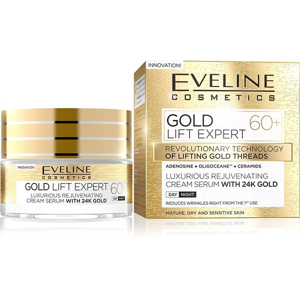 Gold Lift Expert Luxurious Rejuvenating Cream Serum with 24k Gold Ages 60 and Above
