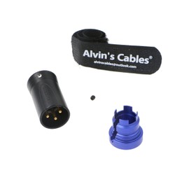Low-Profile XLR 3 Pin Male Connector Original Plug for Audio Devices Alvin’s Cables Blue