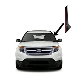 PIT66 Windshield Outer Trim Compatible with 2011-2019 Ford Explorer Molding Pillar Front Left Driver Side