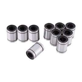 10PCS LM12UU Bearings 12mm Linear Motion Ball Bearing CNC Slide Bushing Double Rubber Sealed for 12mm Rod Printer CNC Parts Printer Engraving Machine 12 * 20 * 30mm