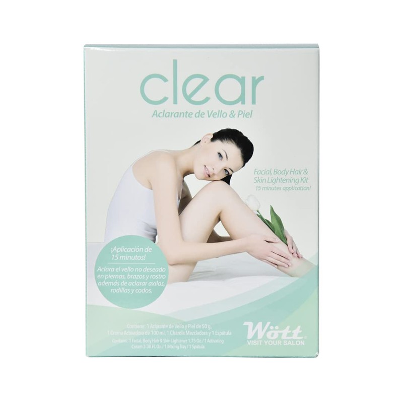Aclarante de Vello y Piel Clear Wött - Decolorante crema