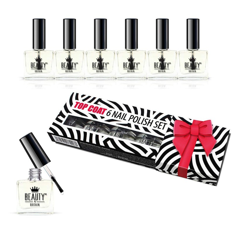 Clear Nail Polish with 20ml Pouch - Pack of 6