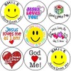 144 Smile Jesus Loves You 30mm School Christian Reward Stickers,