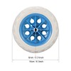 uxcell Shopping Cart Wheel Replacement 6.5 Inch Dia Rubber Foaming
