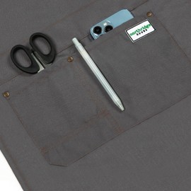 Northridge Goods Mens and Womens Split Leg Apron For Pottery, Crafts, Painting, Carpentry, Bartending, Cooking (Gray)