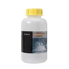 Relags Weithalsflasche rund – 2000 ml, Ø 50 mm, Deckel gelb