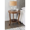 Powell Hazelnut Modern Classic Sabine Side Table