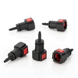 LST 5 x fuel line connector, hose coupling, quick release, 6.3 x 5 mm