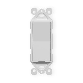 Levven Wireless Light Switch (UL & ETL Listed), On/Off and Dimming White Decorator-Style Switch - Requires Levven Power Controller