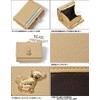 BROWN Mini Wallet, Faux Leather, Bear Plate, Clasp Closure, Trifold