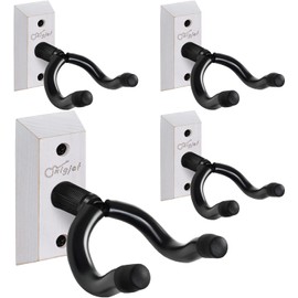 SNIGJAT Guitar Wall Mount, 4 Pack Guitar Wall Hanger, Guitar Hanger Wall Hook Holder Stand, Hardwood Guitar Wall Mount Hanger for Acoustic Guitar, Bass, Banjo, Mandolin