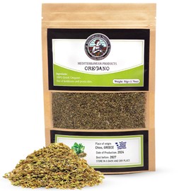 Mediterranea Products Oregano – Greek Oregano Dried – Traditionally Dried and Cut Organic Oregano, Premium Oregano Leaves, Hand Picked Oregano Dried