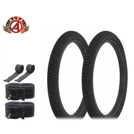 Alta Performance BMX BICYCLE 20"x 1.95" X-PERFORMER FREESTYLE BLACK TIRE 6PC SET