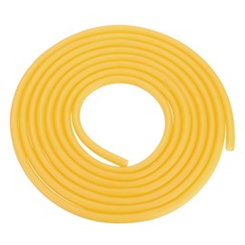 Rebower Natural Latex Rubber Tubing 3/16" ID x 1/4" OD 10ft Rubber Hose Highly Elastic [for Exercise, Stretching, Laboratory, Home Tube] - 5x6mm / Yellow
