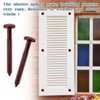30Pcs 3 Inch Vinyl Shutter Fasteners, Window Shutter Panel Pegs
