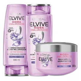 L'Oréal Paris Shampoo, Acondicionador Hidratante Cabello Seco + Tratamient
