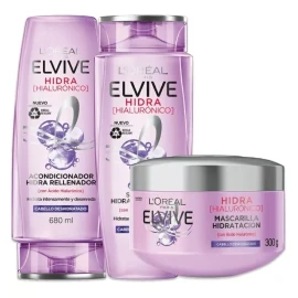 L'Oréal Paris Shampoo, Acondicionador Hidratante Cabello Seco + Tratamient
