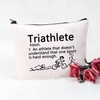 POFULL Triathlon Lovers Gift Triathlete Definition Cosmetic Bag (Triathlete Cosmetic