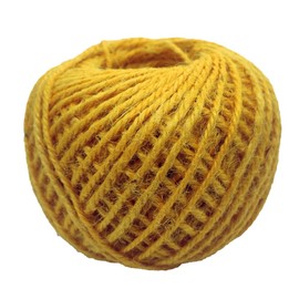 Heavy Duty Natural Gold Jute Twine Wrapping,Colored String for Arts and Crafts and Gardening Hanging Ornaments,2mm 3 Ply(Gold)