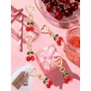8PCS Cherry Keychain Set - Cute Decorative Bag Accessories