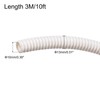 sourcing map Wire Loom Tubing Corrugated Pipe Conduit, 10ft Length