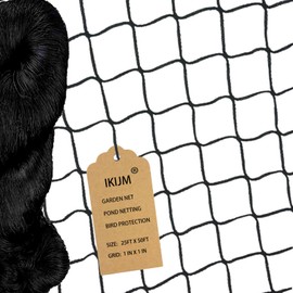 Bird Netting for Chicken Coop - 25x50ft Poultry Netting Heavy Duty 1” Mesh Garden Net for Blueberry Bushes Fruit Tree Netting Chicken Coop Netting Roof Hawk Proof