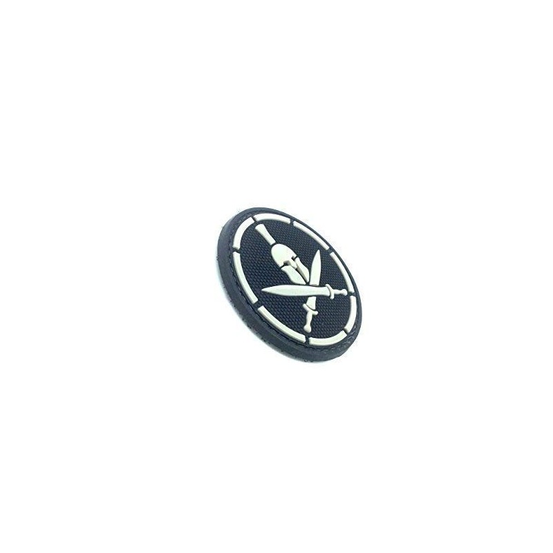 Centurion Sword Black PVC Airsoft Paintball Morale Patch