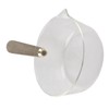 Glass Milk Pot with Wooden Handle, Small Saucepan with V