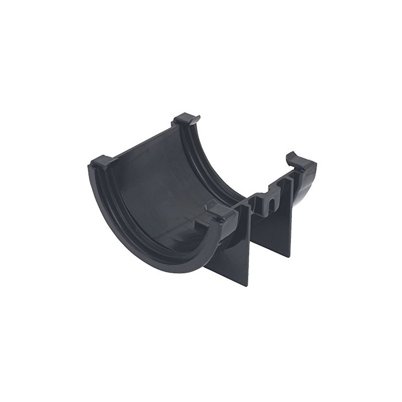Floplast 76mm Black (Union Joint Bracket) Miniflo Guttering for shed,