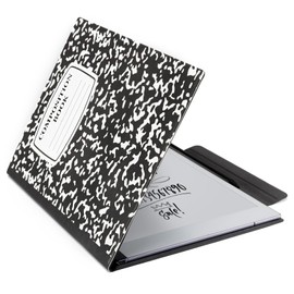 CoBak Magnetic Case for Remarkable 2 Paper Tablet, Ultra Lightweight Book Folio Cover with Safe Magnetic Buckle Pen Holder, Only for 10.3" Remarkable 2 2020 Relaesed (Black Notebook)