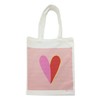 Wee Blue Coo Breton Stripe Love Heart Cotton Tote Reusable