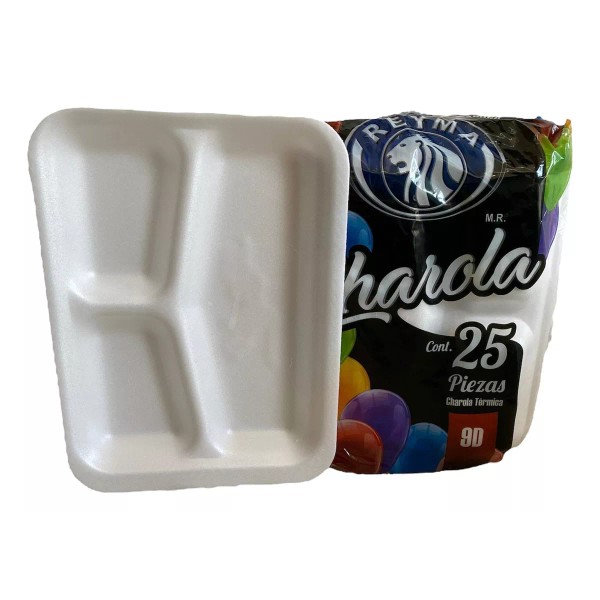 Naliplastic 200 Pz Plato 3 División, 100 Pastelero, 200 Vasos,