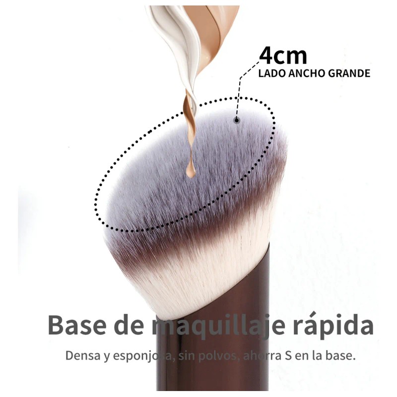 Maange Set De Brochas Maquillaje Profesional Alto Nivel 4pcs Color