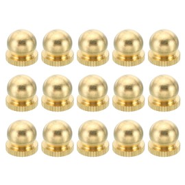 PATIKIL M6x11x11mm Cap Nut, 15 Pack Acorn Nut Screw Knob Cap Insert Bolt Cover Female Thread Knurled Decorative Hardware Fittings Lamp Light Fixtures