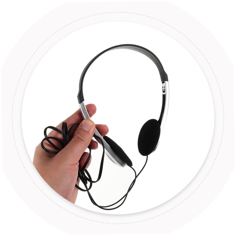 Operitacx Portable Retro Ear Headphones with Inline Controls for Students