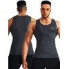 Neleus Men's 3 Pack Dry Fit Compression Tank Top