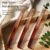 Handcrafted Amber Dressing Comb - Fine-Tooth Styling for Superior Grooming,