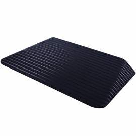 BESEA 3" Rise Rubber Threshold Ramp Wheelchair Ramp for Home Doorways 3.05 Feet Long 2200lbs Load Capacity Power Scooter Ramp